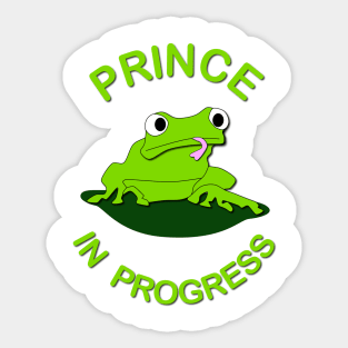 Prince in Progress Sticker